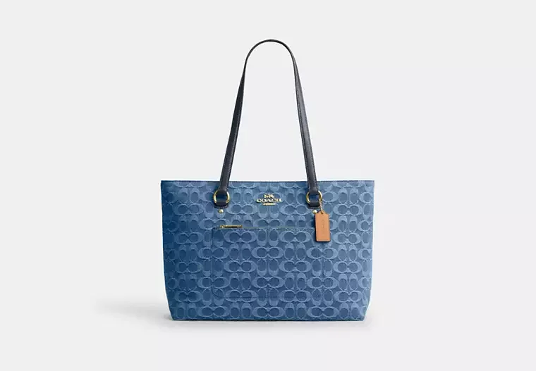 Coach Blue Tote Bag