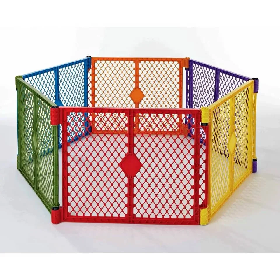 Toddleroo by North States Superyard Colorplay Brights Play Yard Gate