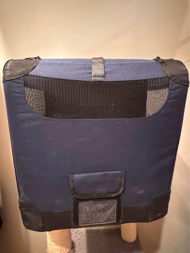 Navy Blue Soft-Sided Pet Carrier