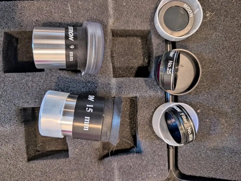 Celestron 1.25" Telescope Accessory Kit: 9mm & 15mm Eyepieces, Moon & Planetary Filters